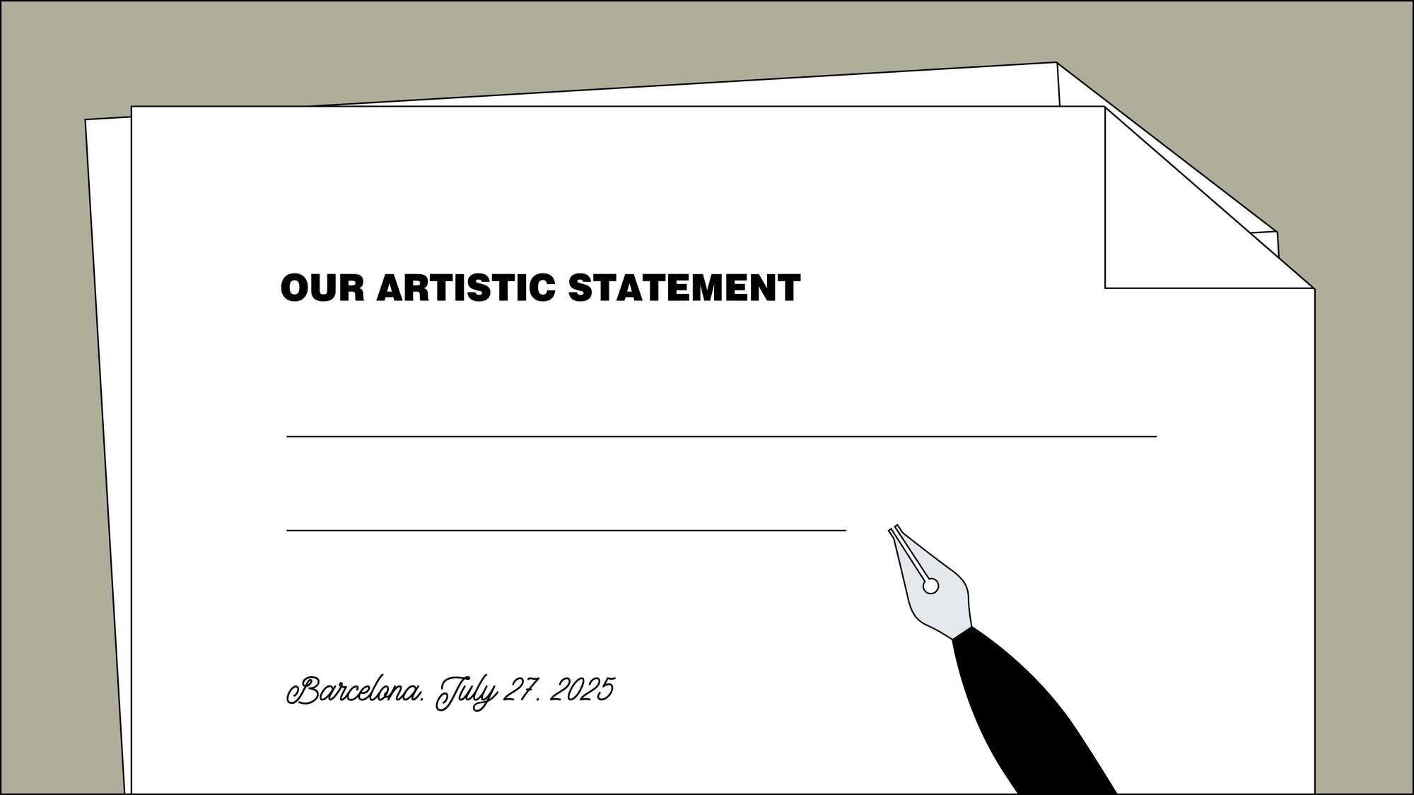 OUR ARTISTIC STATEMENT